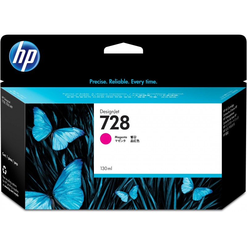 HP 728 130-ml Magenta DesignJet Ink Cartridge