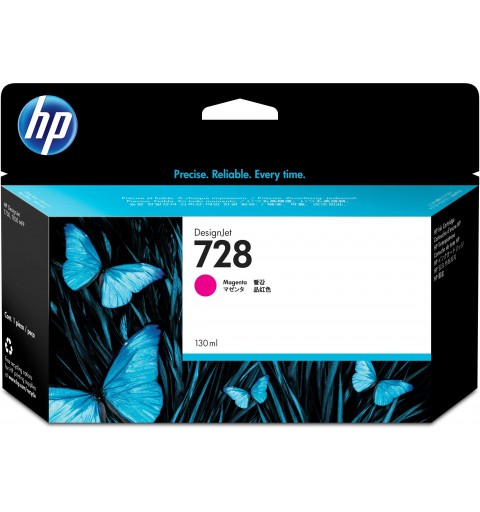 HP 728 130-ml Magenta DesignJet Ink Cartridge