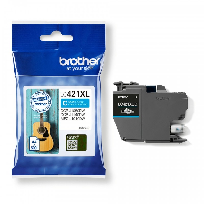 Brother LC-421XLC ink cartridge 1 pc(s) Original High (XL) Yield Cyan