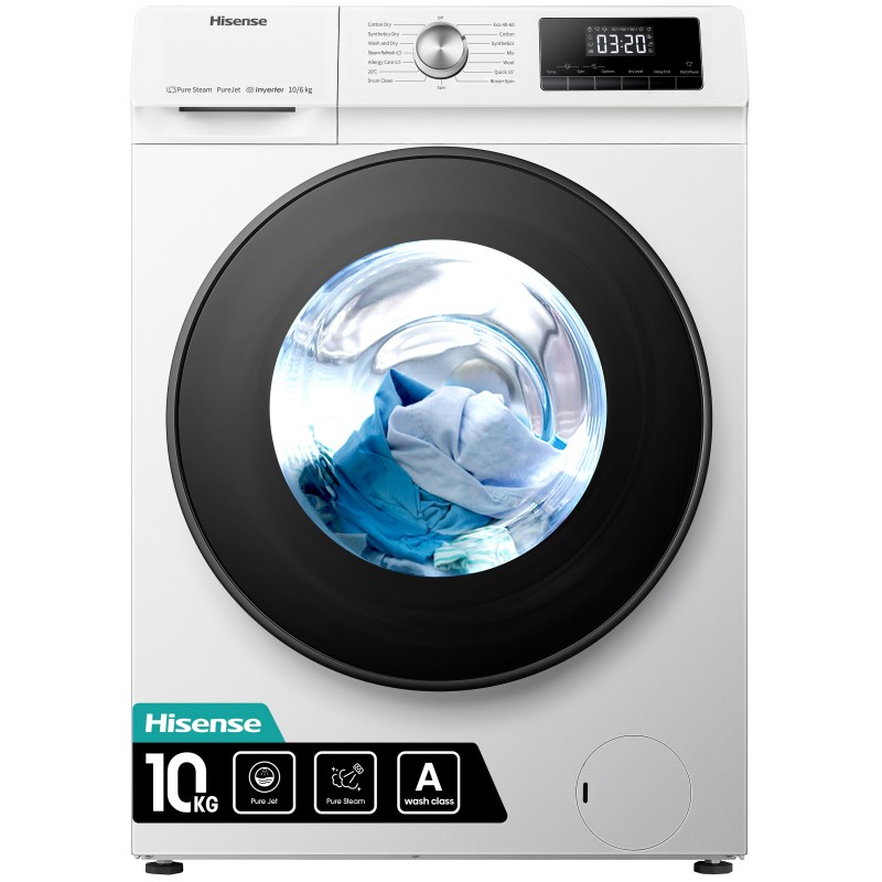 Hisense WDQA1014EVJM washer dryer Front-load White D