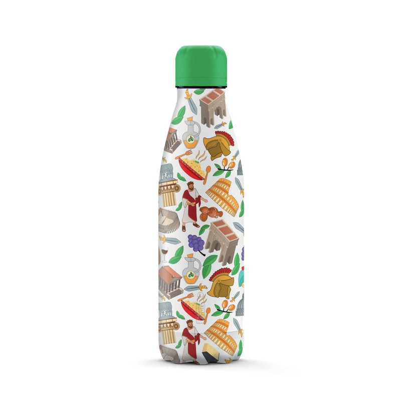 The Steel Bottle City Series No55 ROMA Uso diario 500 ml Acero inoxidable Multicolor