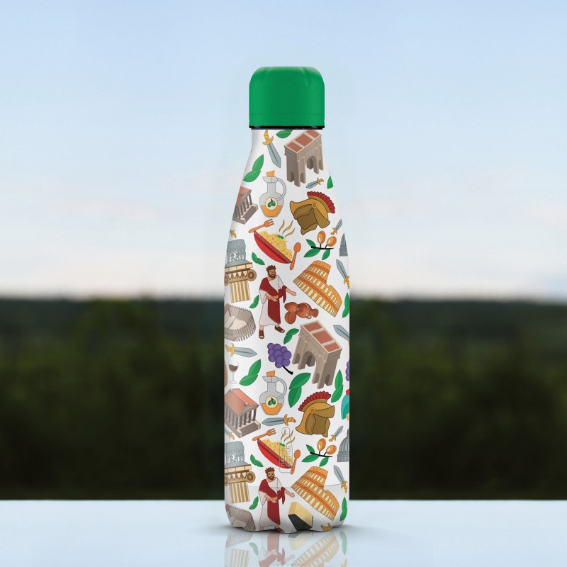 The Steel Bottle City Series No55 ROMA Uso diario 500 ml Acero inoxidable Multicolor