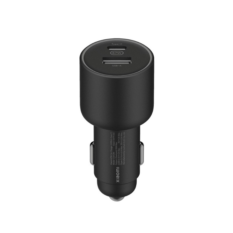 Xiaomi 43907 cargador de dispositivo móvil Universal Negro Encendedor de cigarrillos Auto