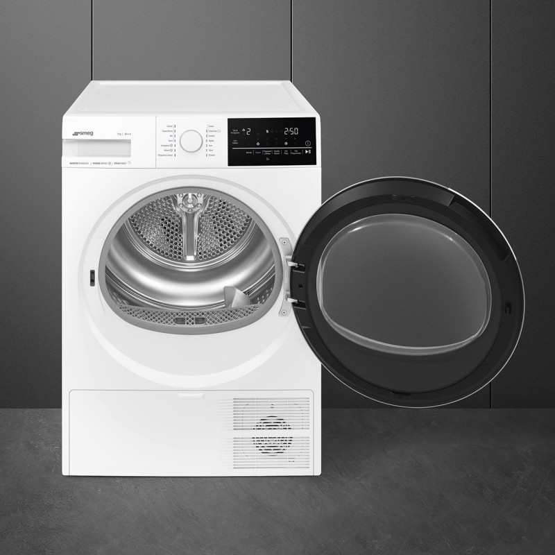 Smeg DN93SL asciugatrice Libera installazione Caricamento frontale 9 kg A+++ Bianco