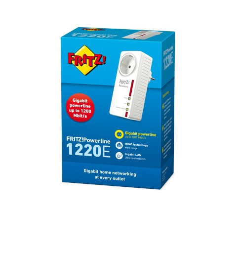 FRITZ!Powerline 1220E 1200 Mbit s Ethernet Blanco 1 pieza(s)