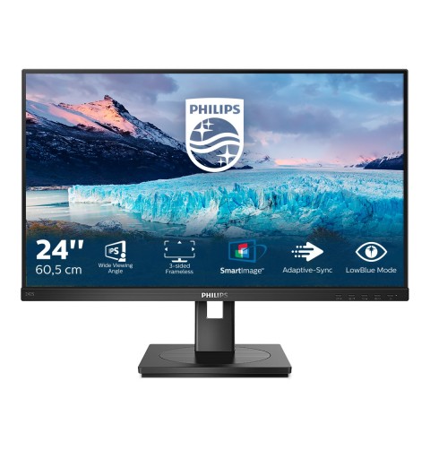 Philips S Line 242S1AE 00 LED display 60,5 cm (23.8") 1920 x 1080 Pixel Full HD Nero