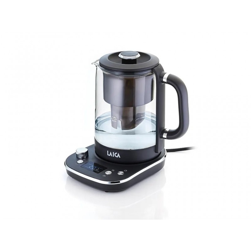 Laica KJ4000L electric kettle 1.5 L 2400 W Black, Transparent