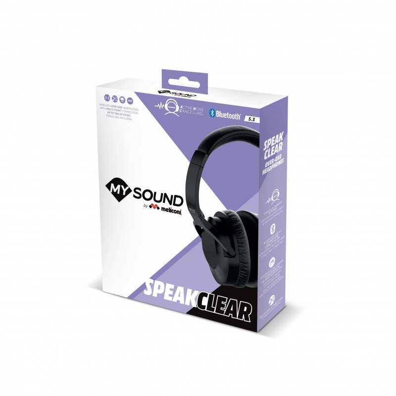 Meliconi 497406 headphones headset Wireless Head-band Calls Music Bluetooth Black