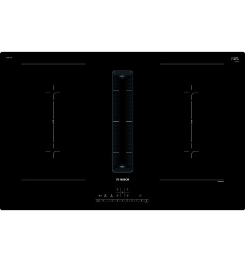 Bosch Serie 6 PVQ811F15E plaque Noir Intégré 80 cm Plaque avec zone à induction 4 zone(s)