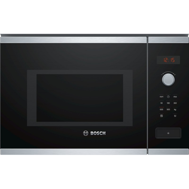 Bosch Serie 4 BFL553MS0 micro-onde Intégré Micro-onde combiné 25 L 900 W Noir, Acier inoxydable