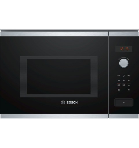 Bosch Serie 4 BFL553MS0 microondas Integrado Microondas combinado 25 L 900 W Negro, Acero inoxidable