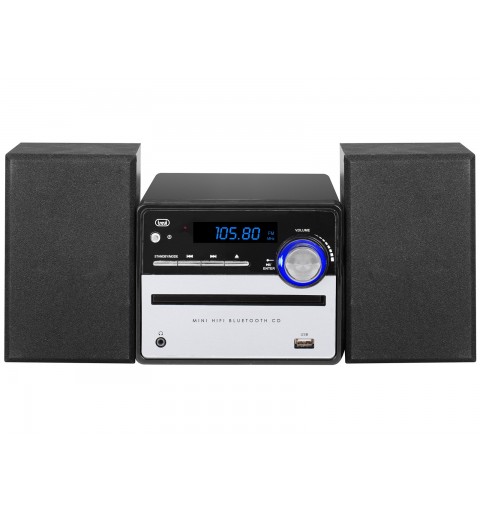 Trevi HCX 10F6 Minicadena de música para uso doméstico 20 W Negro, Plata