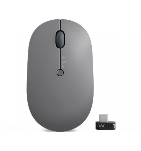 Lenovo Go Multi-Device mouse Ambidextrous RF Wireless + Bluetooth Optical 2400 DPI