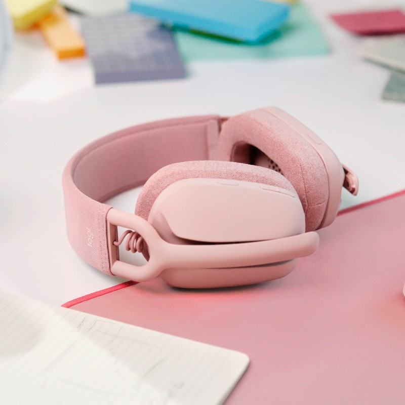 Logitech Zone Vibe 100 Auriculares Inalámbrico Diadema Llamadas Música Bluetooth Rosa