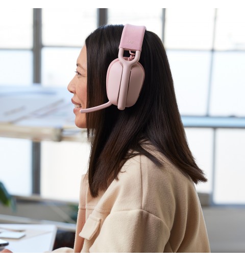 Logitech Zone Vibe 100 Auriculares Inalámbrico Diadema Llamadas Música Bluetooth Rosa