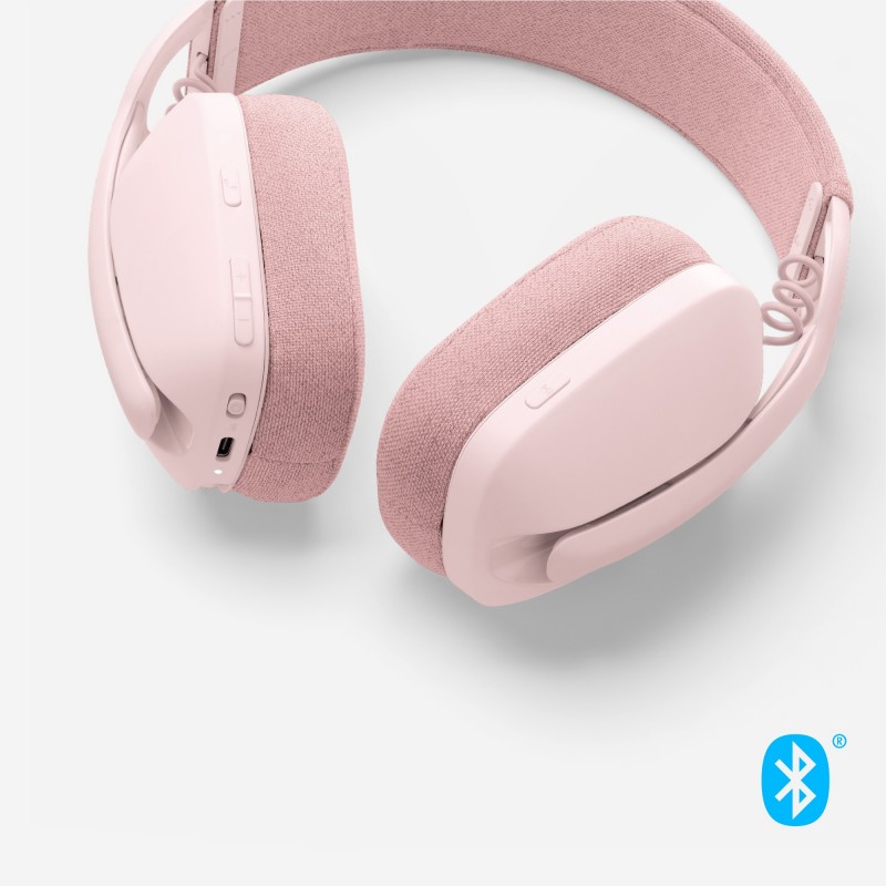 Logitech Zone Vibe 100 Auriculares Inalámbrico Diadema Llamadas Música Bluetooth Rosa