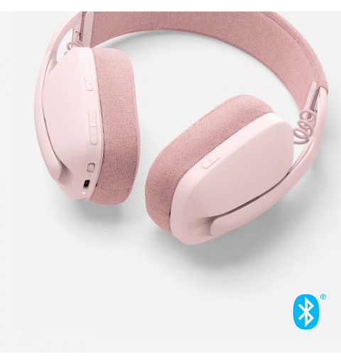 Logitech Zone Vibe 100 Auriculares Inalámbrico Diadema Llamadas Música Bluetooth Rosa