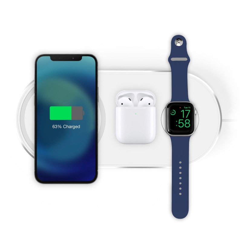 SBS TEWIRE20WMULTI cargador de dispositivo móvil Auriculares, Smartphone, Reloj inteligente Blanco USB Cargador inalámbrico