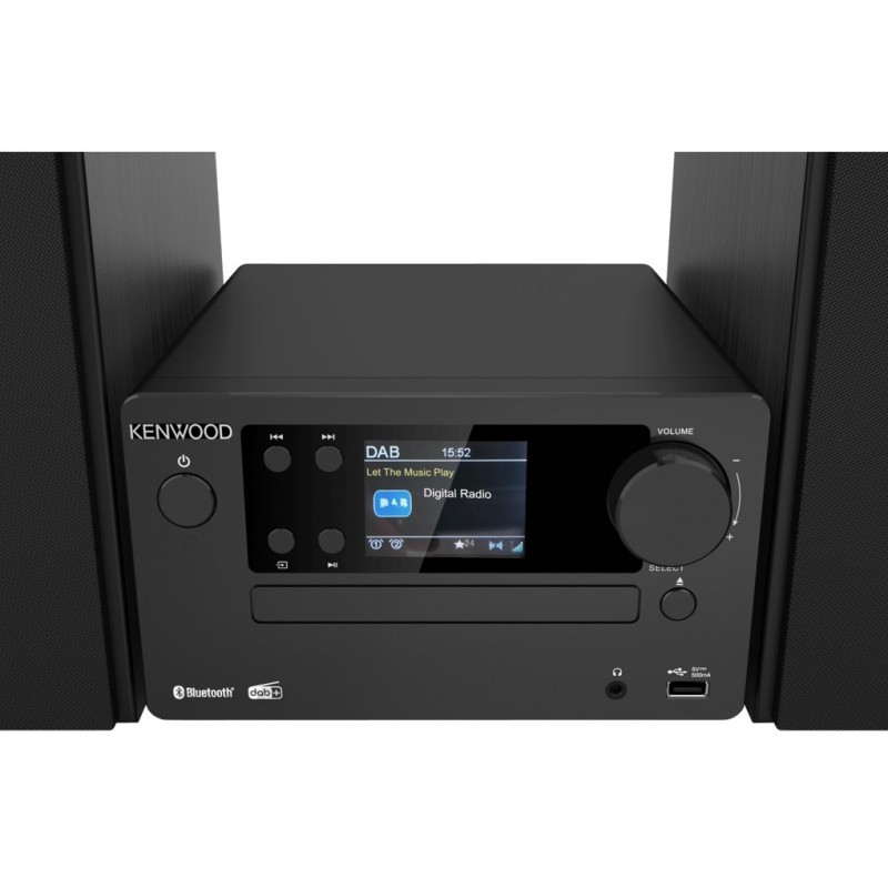 Kenwood Electronics M-725DAB-B ensemble audio pour la maison Système micro audio domestique 50 W Noir