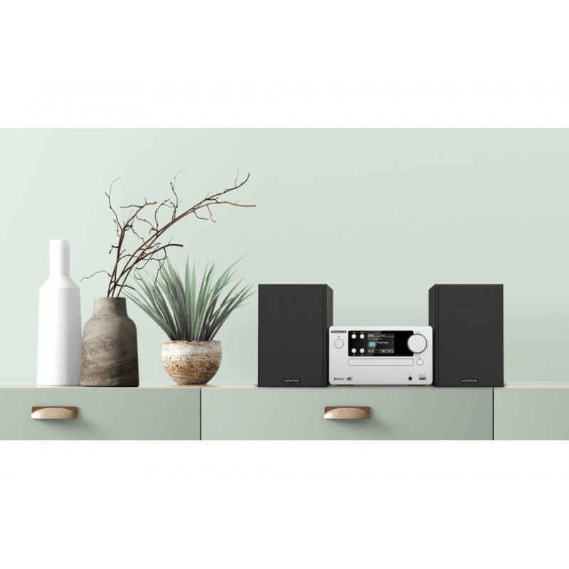 Kenwood Electronics M-725DAB-S home audio system Home audio micro system 50 W Black, Silver