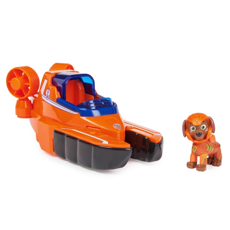 PAW Patrol PAT' PATROUILLE AQUA PUPS - Voiture + Figurine Zuma - Voiture Pat Patrouille Zuma - Figurine à Collectionner - Thème