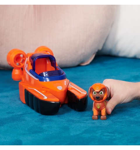 PAW Patrol , Aqua Pups - Basis Fahrzeug Spielzeugauto im Hummer-Design mit Zuma Welpenfigur