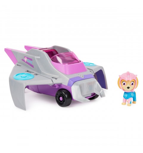 PAW Patrol PAT' PATROUILLE AQUA PUPS - Voiture + Figurine Stella - Voiture Pat Patrouille Stella - Figurine à Collectionner -