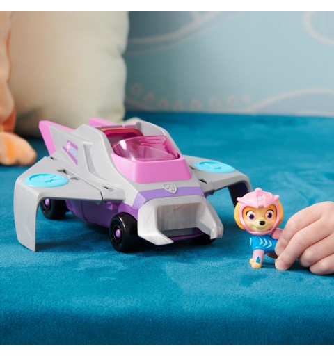 PAW Patrol , Aqua Pups - Basis Fahrzeug Spielzeugauto im Rochen-Design mit Skye Welpenfigur