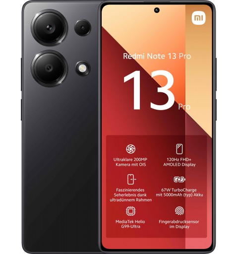 Xiaomi Redmi Note 13 Pro 16,9 cm (6.67") Doppia SIM Android 13 4G USB tipo-C 8 GB 256 GB 5000 mAh Nero