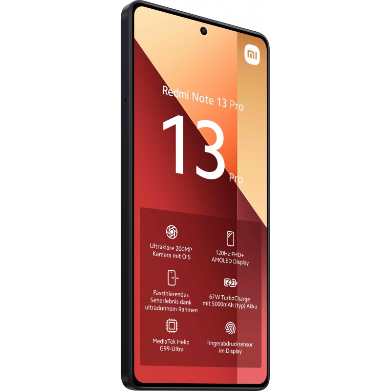 Xiaomi Redmi Note 13 Pro 16,9 cm (6.67") Doppia SIM Android 13 4G USB tipo-C 8 GB 256 GB 5000 mAh Nero