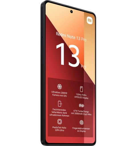 Xiaomi Redmi Note 13 Pro 16,9 cm (6.67") Doppia SIM Android 13 4G USB tipo-C 8 GB 256 GB 5000 mAh Nero