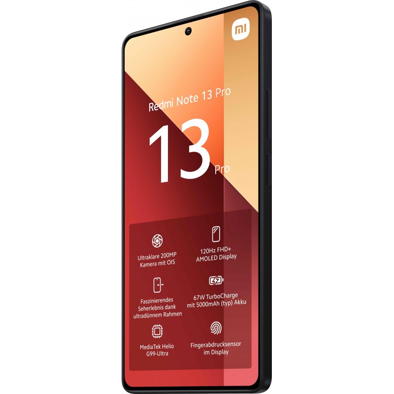 Xiaomi Redmi Note 13 Pro 16,9 cm (6.67") Doppia SIM Android 13 4G USB tipo-C 8 GB 256 GB 5000 mAh Nero