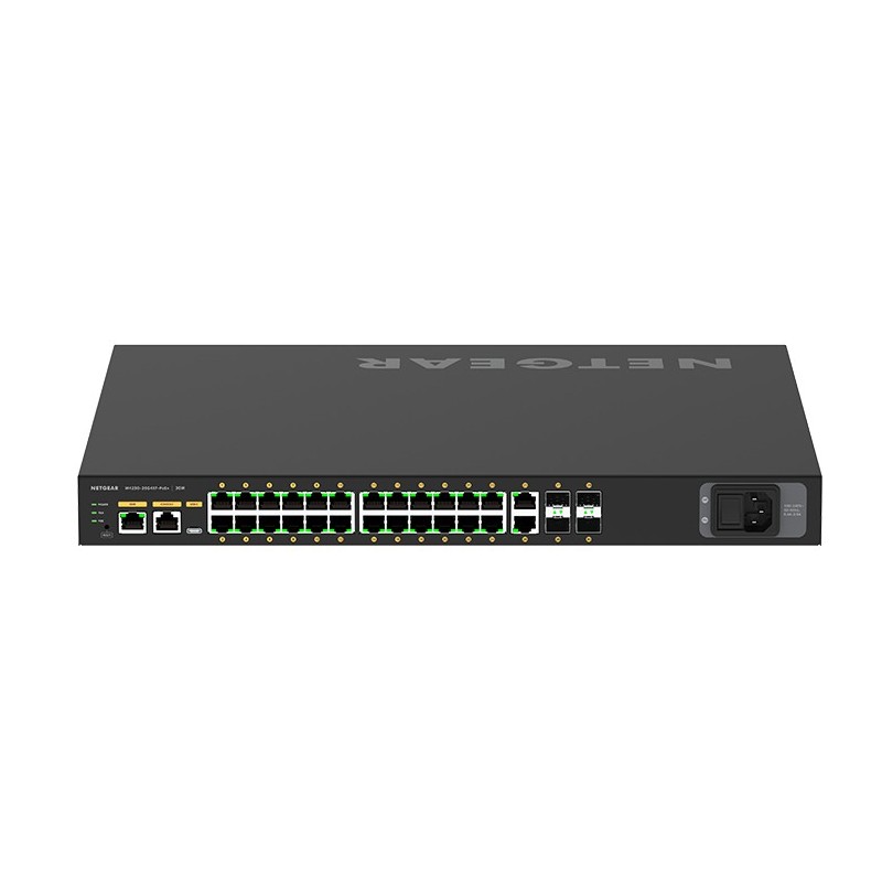 NETGEAR M4250-26G4XF-PoE+ Gestionado L2 L3 Gigabit Ethernet (10 100 1000) Energía sobre Ethernet (PoE) 1U Negro