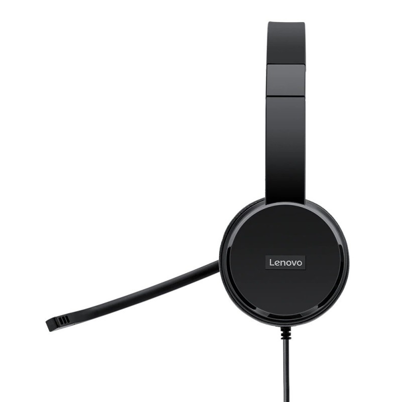 Lenovo 4XD0X88524 auricular y casco Auriculares Alámbrico Diadema Oficina Centro de llamadas Negro