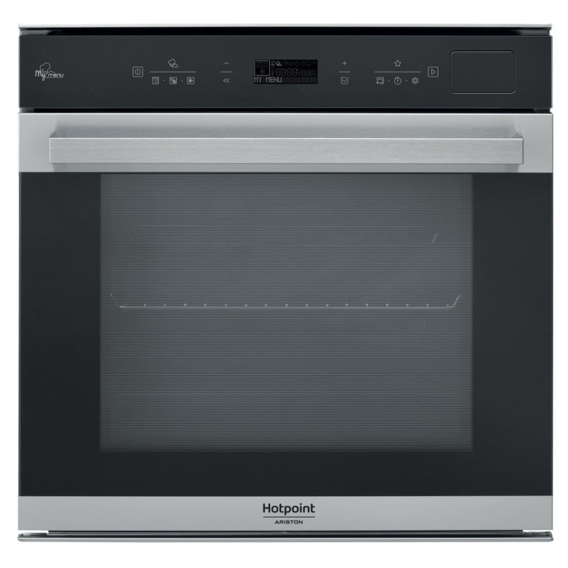 Hotpoint FI7 S8C1 SH IX HA 73 l A+ Schwarz, Satinierter Stahl