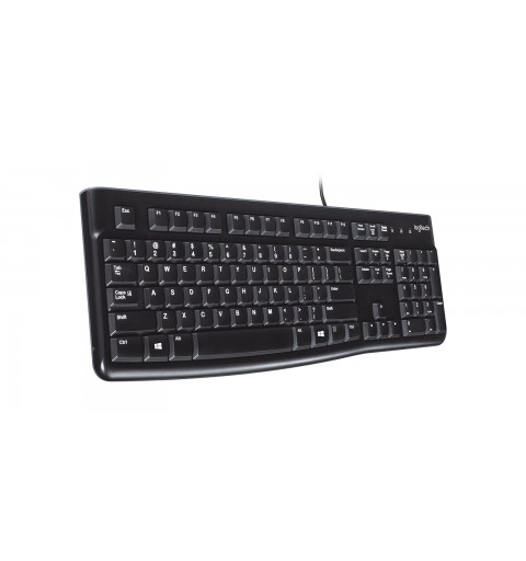 Logitech K120 Corded Keyboard teclado USB QWERTY Español Negro