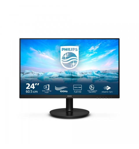 Philips V Line 241V8LAB 00 LED display 60,5 cm (23.8") 1920 x 1080 Pixel Full HD LCD Nero