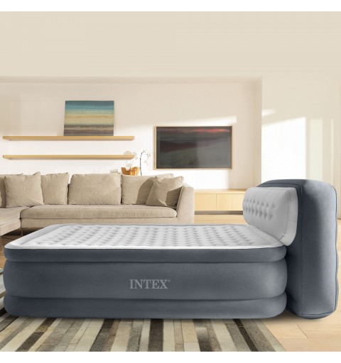 Intex DuraBeam Ultra Plush Headboard Double mattress Grey, Light grey