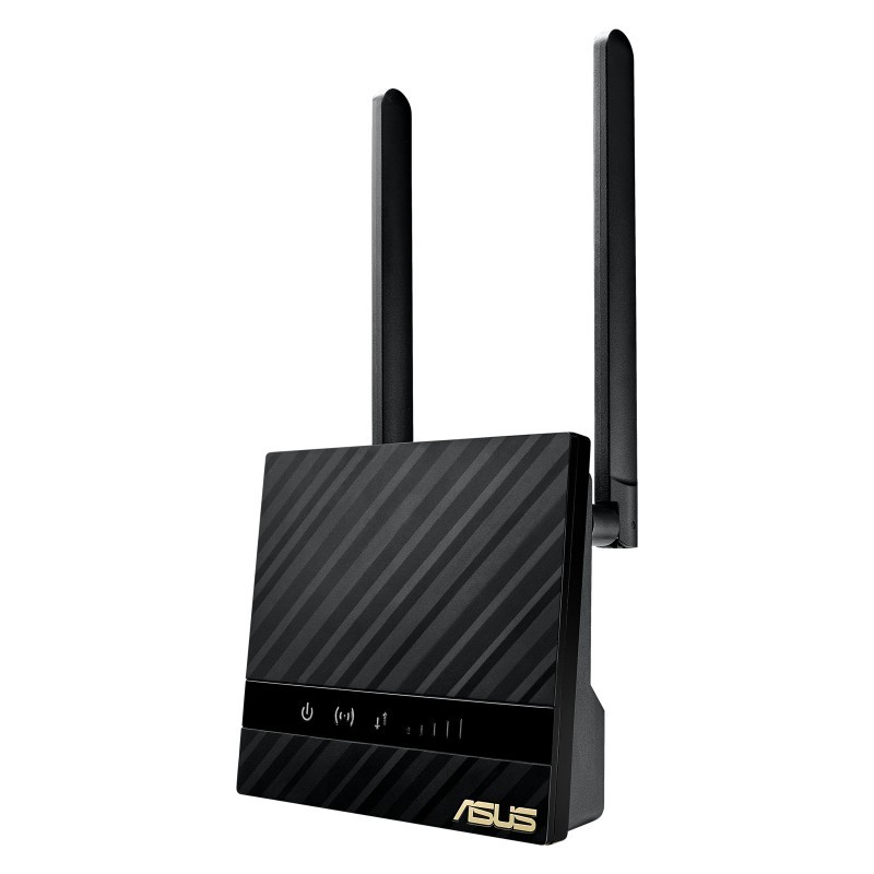 ASUS 4G-N16 router inalámbrico Gigabit Ethernet Banda única (2,4 GHz) Negro