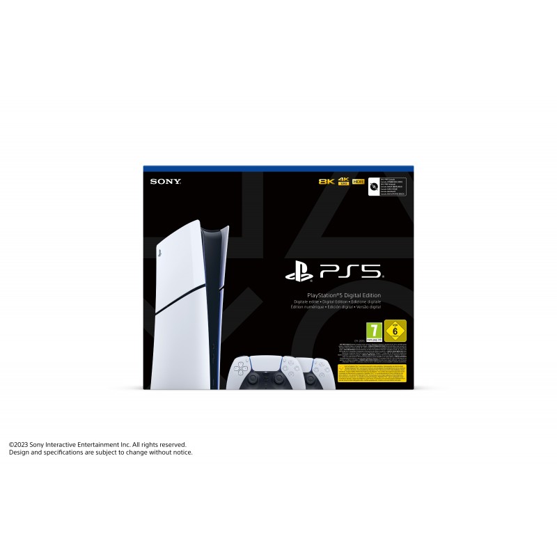 Sony Playstation 5 Slim 1,02 TB Wifi Negro, Blanco