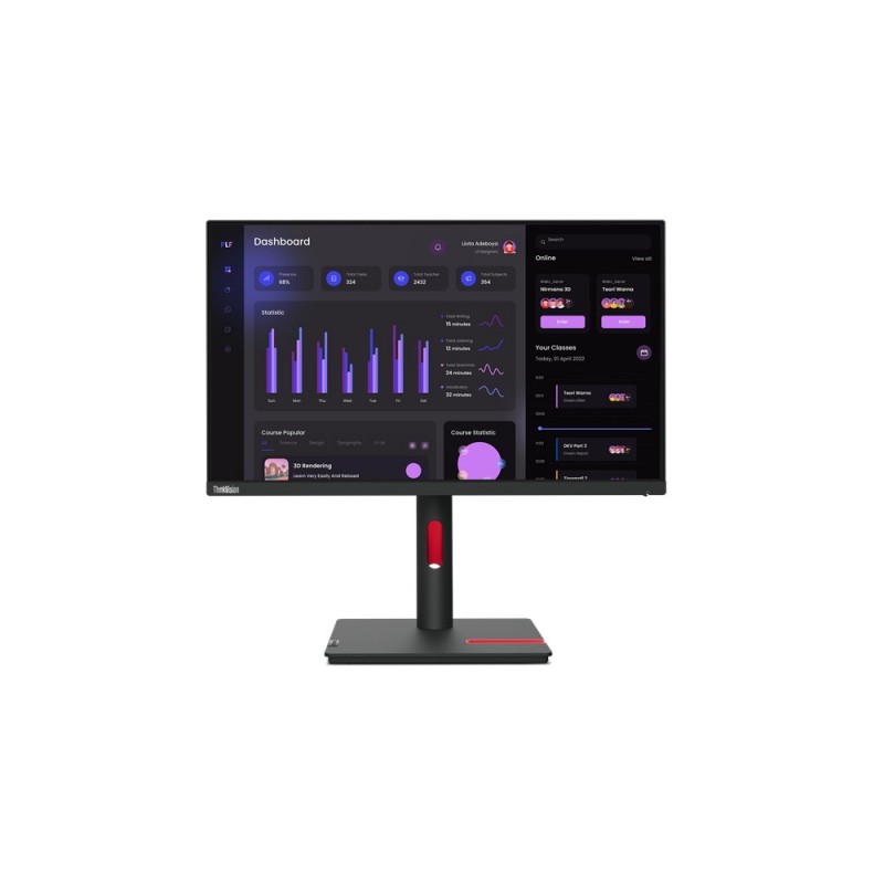 Lenovo ThinkVision T24i-30 LED display 60,5 cm (23.8") 1920 x 1080 Pixel Full HD Schwarz