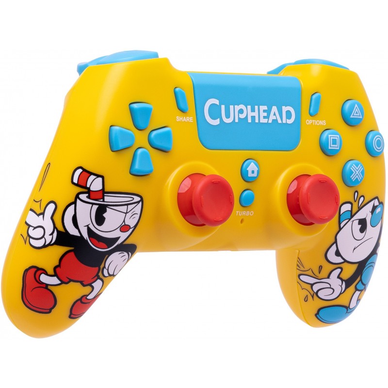 Qubick ACP40224 Gaming Controller Yellow Bluetooth USB Gamepad Analogue Digital PC, PlayStation 4, PlayStation 5