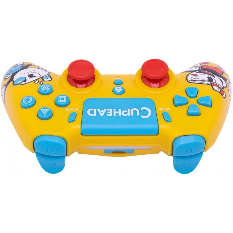 Qubick ACP40224 Gaming Controller Yellow Bluetooth USB Gamepad Analogue Digital PC, PlayStation 4, PlayStation 5