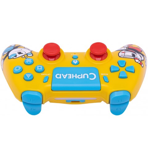 Qubick ACP40224 accessoire de jeux vidéo Jaune Bluetooth USB Manette de jeu Analogique Numérique PC, PlayStation 4, PlayStation