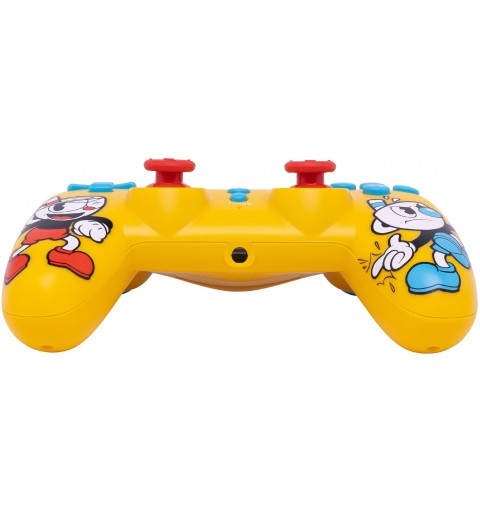 Qubick ACP40224 accessoire de jeux vidéo Jaune Bluetooth USB Manette de jeu Analogique Numérique PC, PlayStation 4, PlayStation