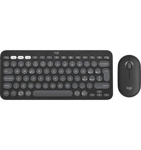 Logitech Pebble 2 Combo tastiera Mouse incluso RF senza fili + Bluetooth QWERTY Italiano Grafite