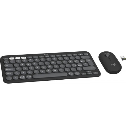 Logitech Pebble 2 Combo tastiera Mouse incluso RF senza fili + Bluetooth QWERTY Italiano Grafite