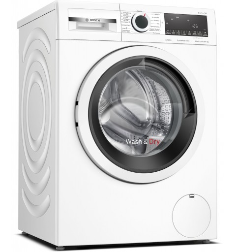 Bosch Serie 4 WNA144V0IT lavadora-secadora Independiente Carga frontal Blanco E