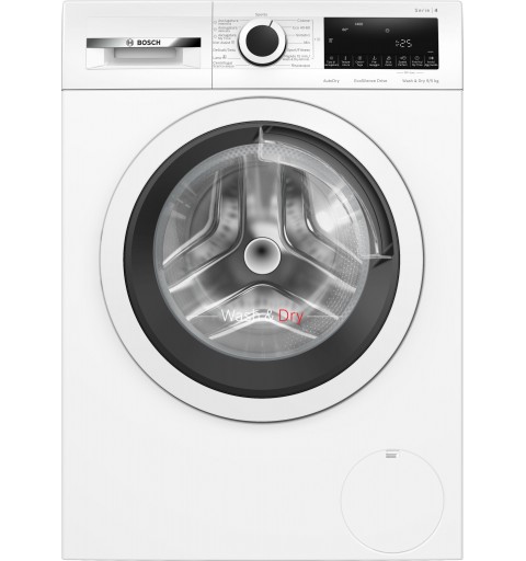 Bosch Serie 4 WNA144V0IT lavadora-secadora Independiente Carga frontal Blanco E