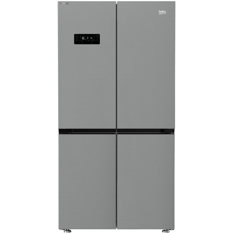 Beko GN1416240XPN Side-by-Side Kühlkombination Freistehend 572 l E Edelstahl